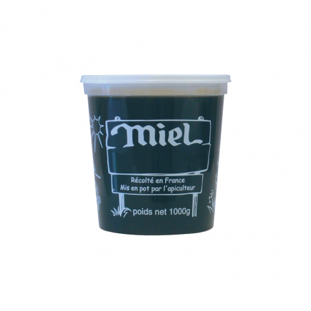 300 pots en plastique pour miel 1 kg PEP NICOT - modèle miel