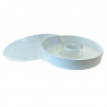 Nourrisseur sur couvre-cadres rond en plastique - contenance de 1.5 L