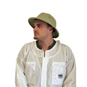 Chapeau colonial en corde tressée sans voile