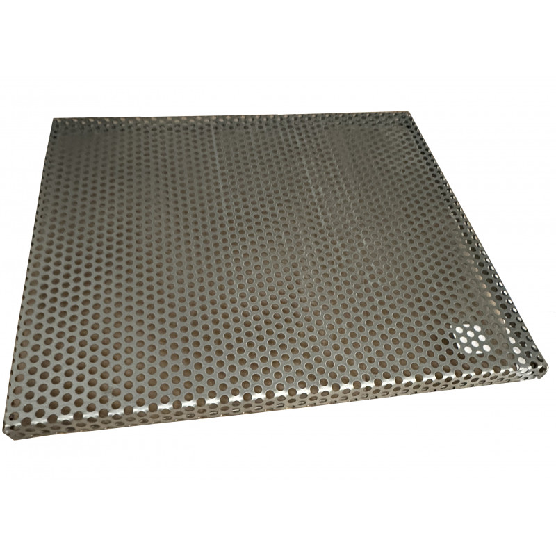 Toit en tôle perforée 8 mm - 435 x 510 x 25 mm