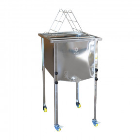 Bac à désoperculer inox pour cadres Dadant et Langstroth - 670 x 560 x 500 mm