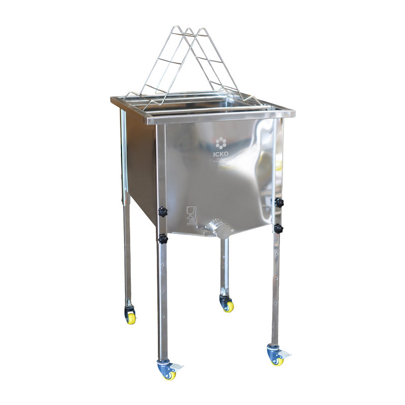 Bac à désoperculer inox pour cadres Dadant et Langstroth - 670 x 560 x 500 mm