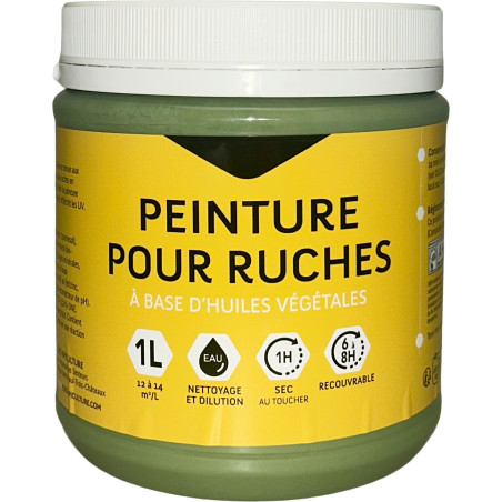 Peinture pour ruche kaki - 1L