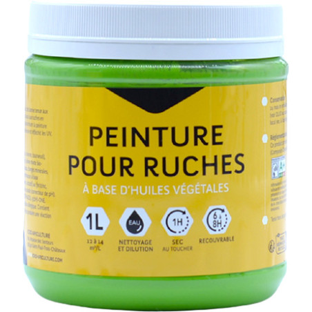 Peinture pour ruche verte - 1L