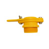Robinet en plastique jaune filetage mâle 40x49