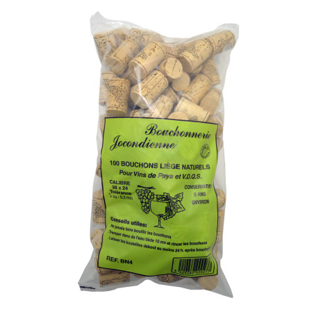 100 Bouchons naturels 38x24 - 5 ans environ