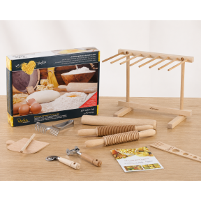Kit complet pâtes maison – Coffret accessoires pasta artisanaux – Fabriqué en Italie