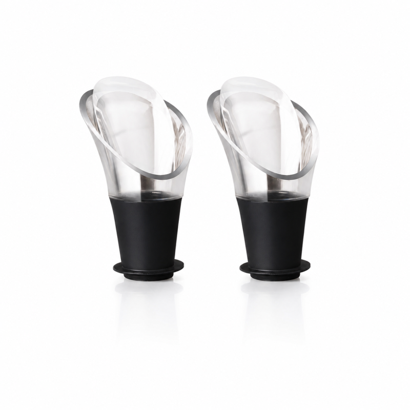 Lot de 2 anti-gouttes noirs - Vacu Vin