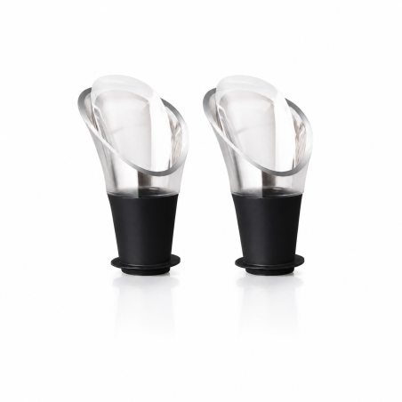 Lot de 2 anti-gouttes noirs - Vacu Vin