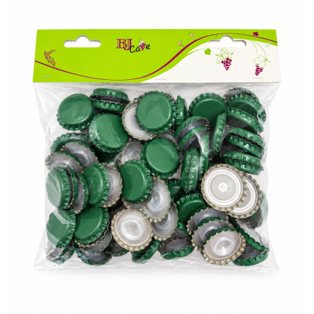 Capsules VERTE Ø 29 mm avec opercule par 100