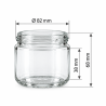 Pack de 20 pots en verre (262 ml) TO82