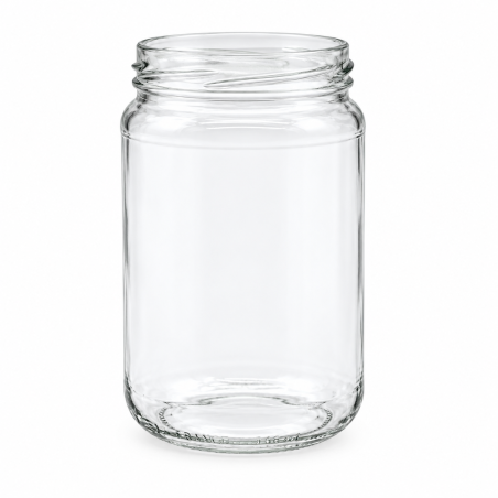 Pack de 20 pots en verre cylindrique 500 g (385 ml) TO63
