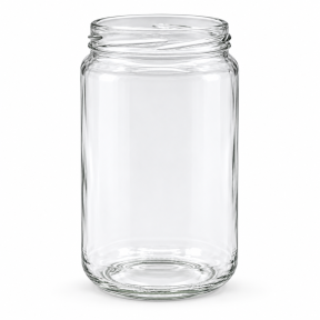 Pack de 10 pots en verre cylindriques 1 kg (750 ml) TO82