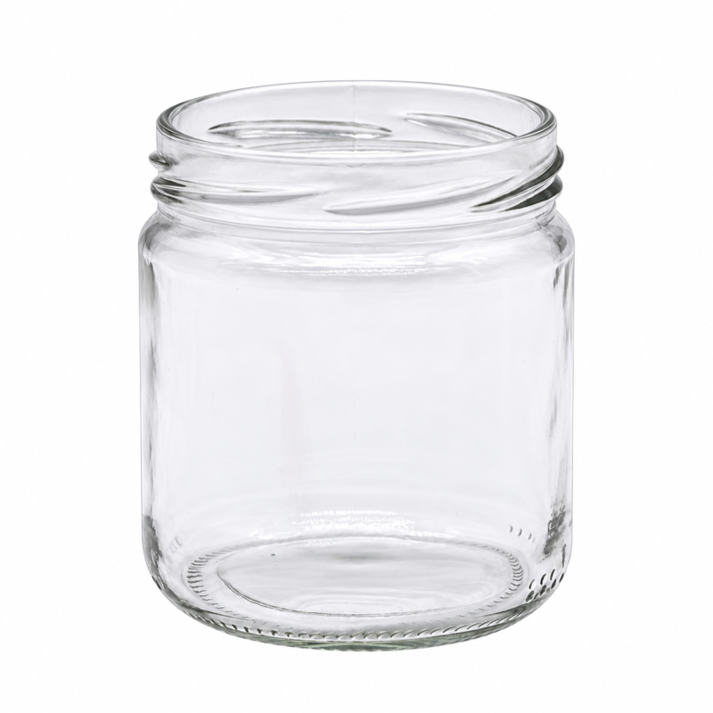 Pack de 20 pots en verre cylindriques 500g (390ml) TO82
