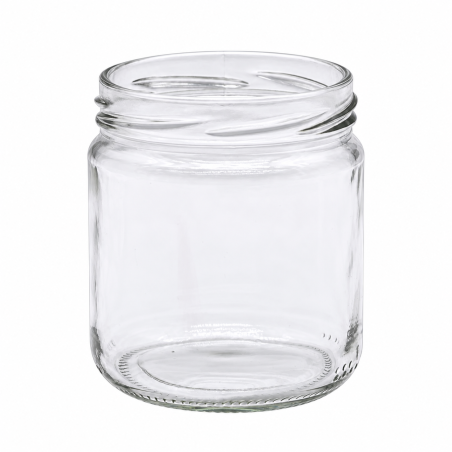 Pack de 20 pots en verre cylindriques 500g (390ml) TO82