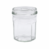 Pack de 20 pots en verre à facettes 425g (324ml) TO82