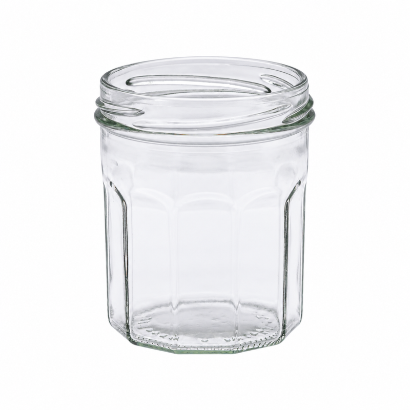 Pack de 20 pots en verre cylindriques 250g (200ml) TO70