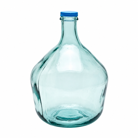 Bonbonne en verre petit col 5 L - avec entourage plastique