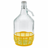 Dame-jeanne 5 L en verre avec bouchon mécanique