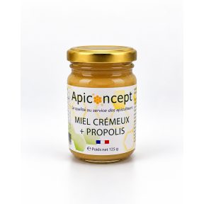 Propomiel : miel crémeux et propolis pot 125g