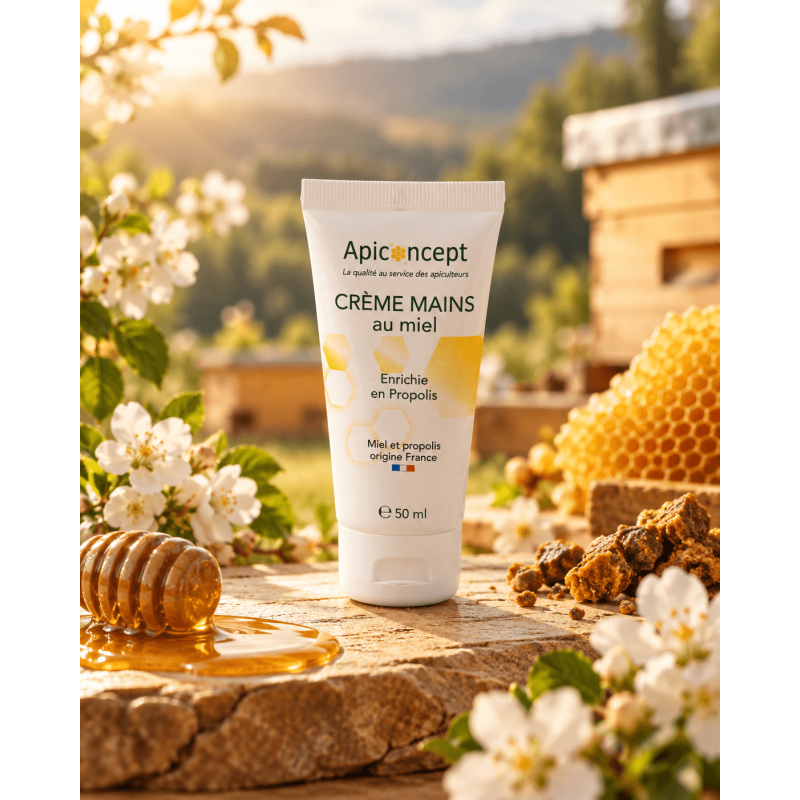 Crème mains au miel et à la propolis 50ml